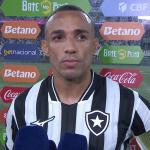 Marçal lamenta empate, mas exalta postura do Botafogo contra o Palmeiras