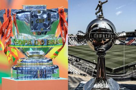 Troféus da Copa do Brasil e da Copa Libertadores