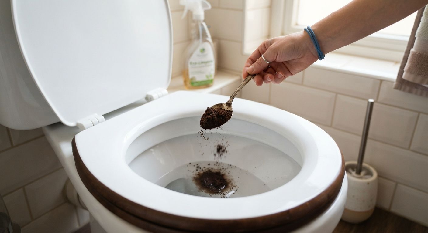 Descartar borra de café usada no vaso sanitário uma vez por semana: por que é recomendado