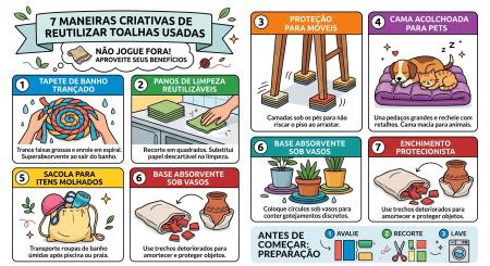 Sete dicas para reaproveitar toalhas velhas • Gemini