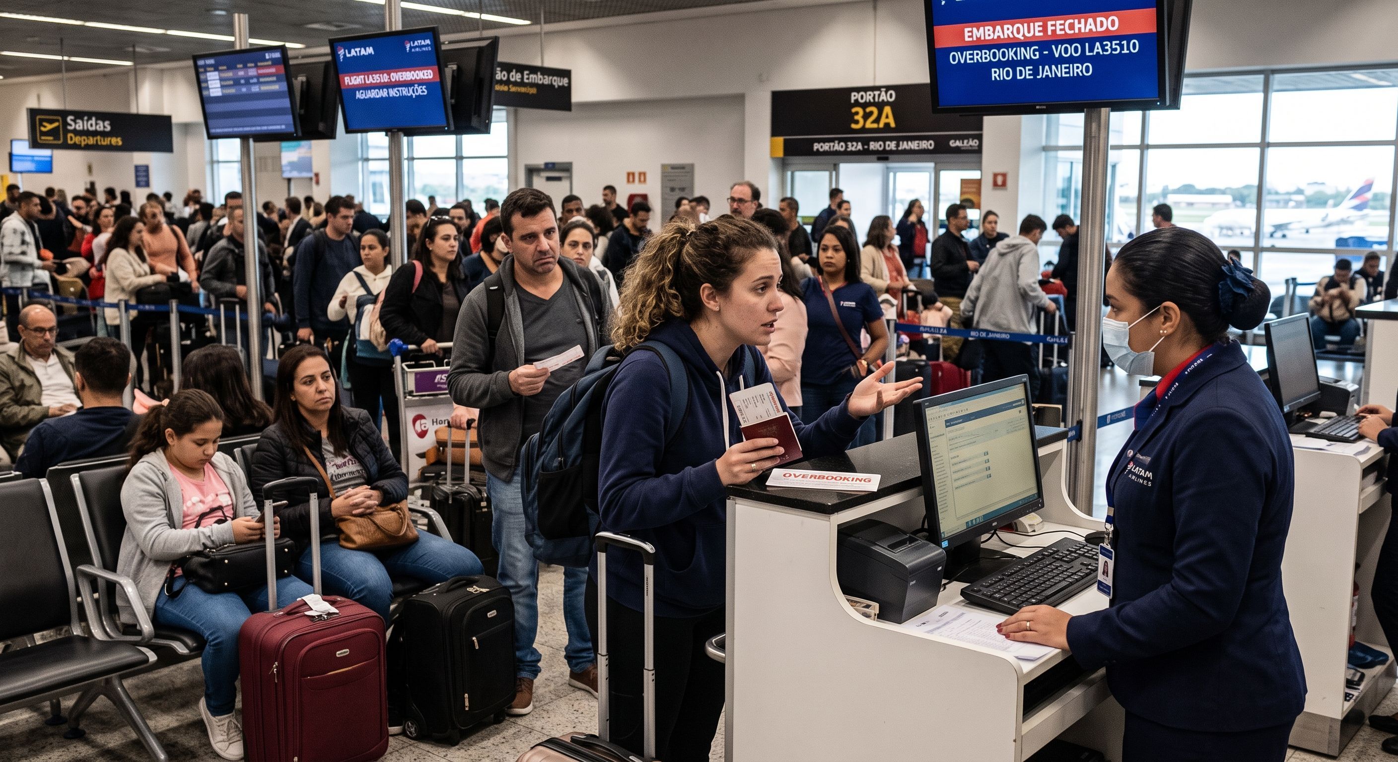 Voo lotado: entenda o que é overbooking e conheça seus direitos