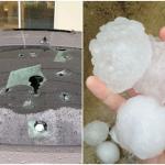 Tempestade de granizo atinge interior de São Paulo e danifica carros