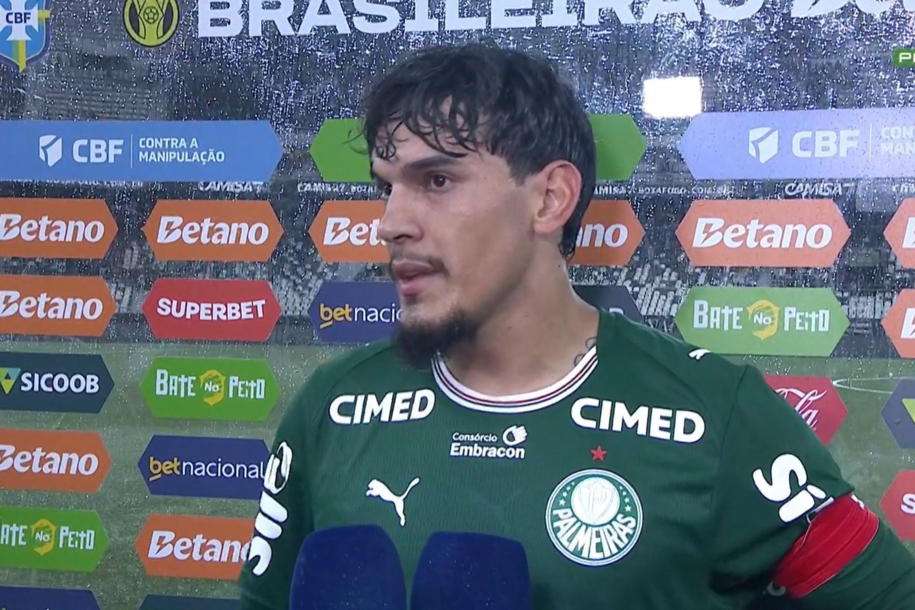 Gustavo Gomez é direto sobre empate do Palmeiras com o Botafogo pelo Brasileiro
