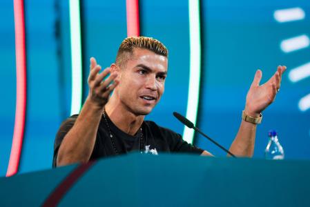 Cristiano Ronaldo em entrevista coletiva pela Seleção Portuguesa