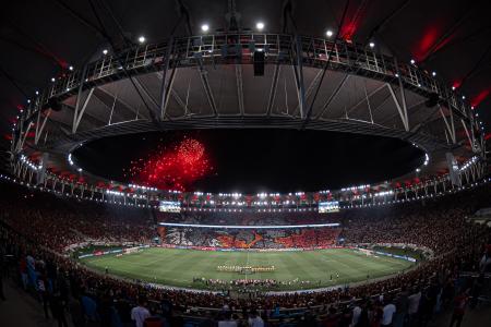 Maracanã preparado para jogo do Flamengo na Libertadores