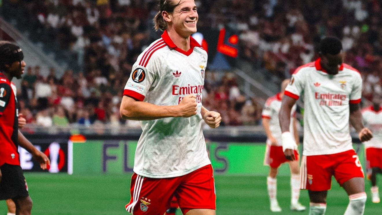 Benfica vence Milan fora de casa pela rodada de abertura da Liga Europa