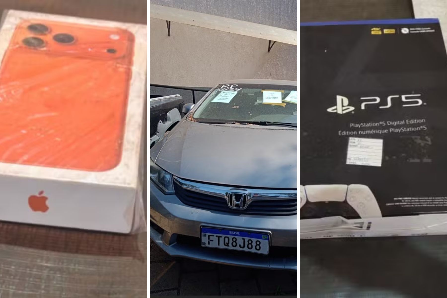 Leilão da Receita tem iPhone, PS5 e carros com lances a partir de R$ 554