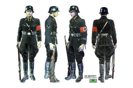 Uniformes da Schutzstaffel (SS) foram as vestimentas usadas pela organização paramilitar nazista entre 1925 e 1945 • Reprodução