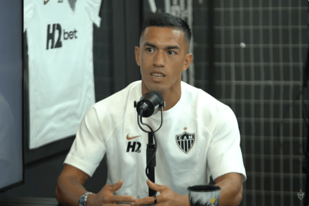 Tomás Cuello revela atitude de 'Barba' para virada do Atlético: 'Foi um diferencial'