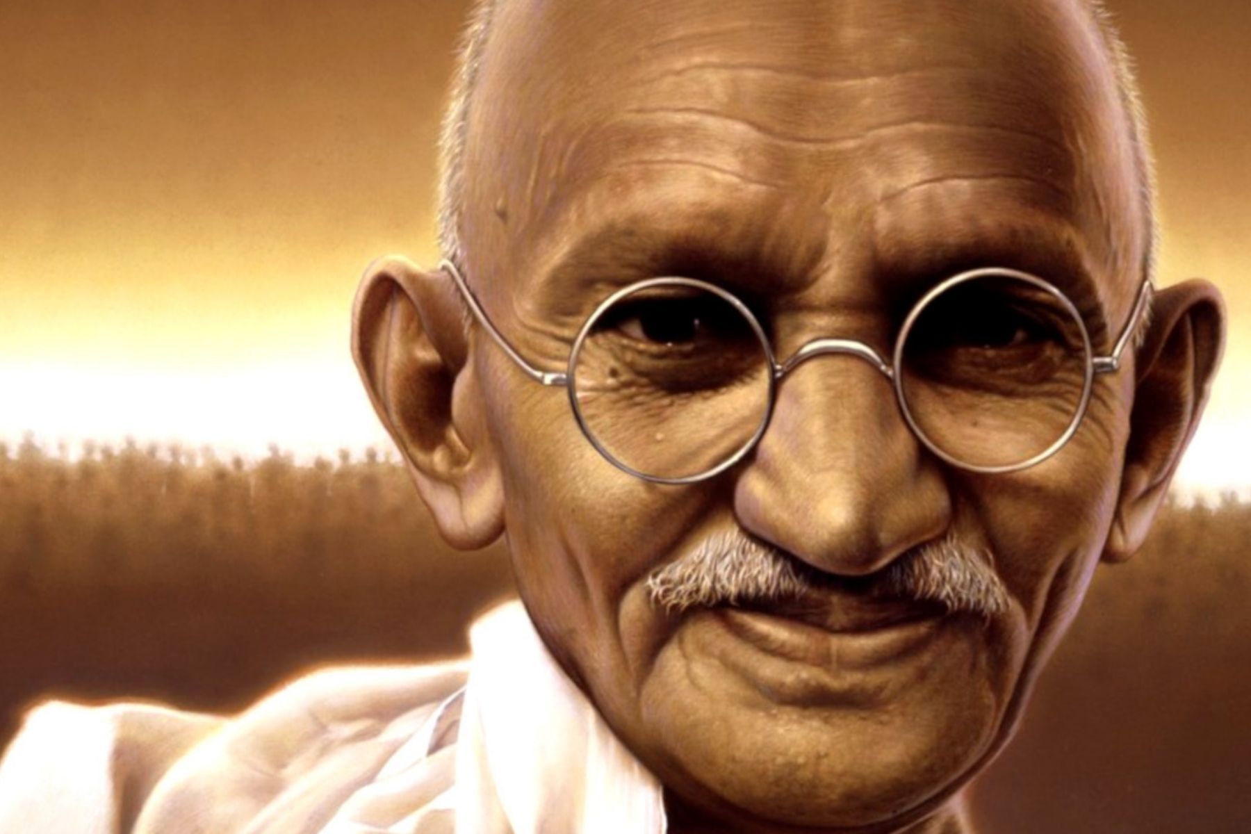 Felicidade é a harmonia entre pensamento, palavra e ação, segundo Mahatma Gandhi