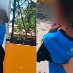 Vídeo: motoboy salva aluna de ataque de abelhas na porta de escola na Grande BH