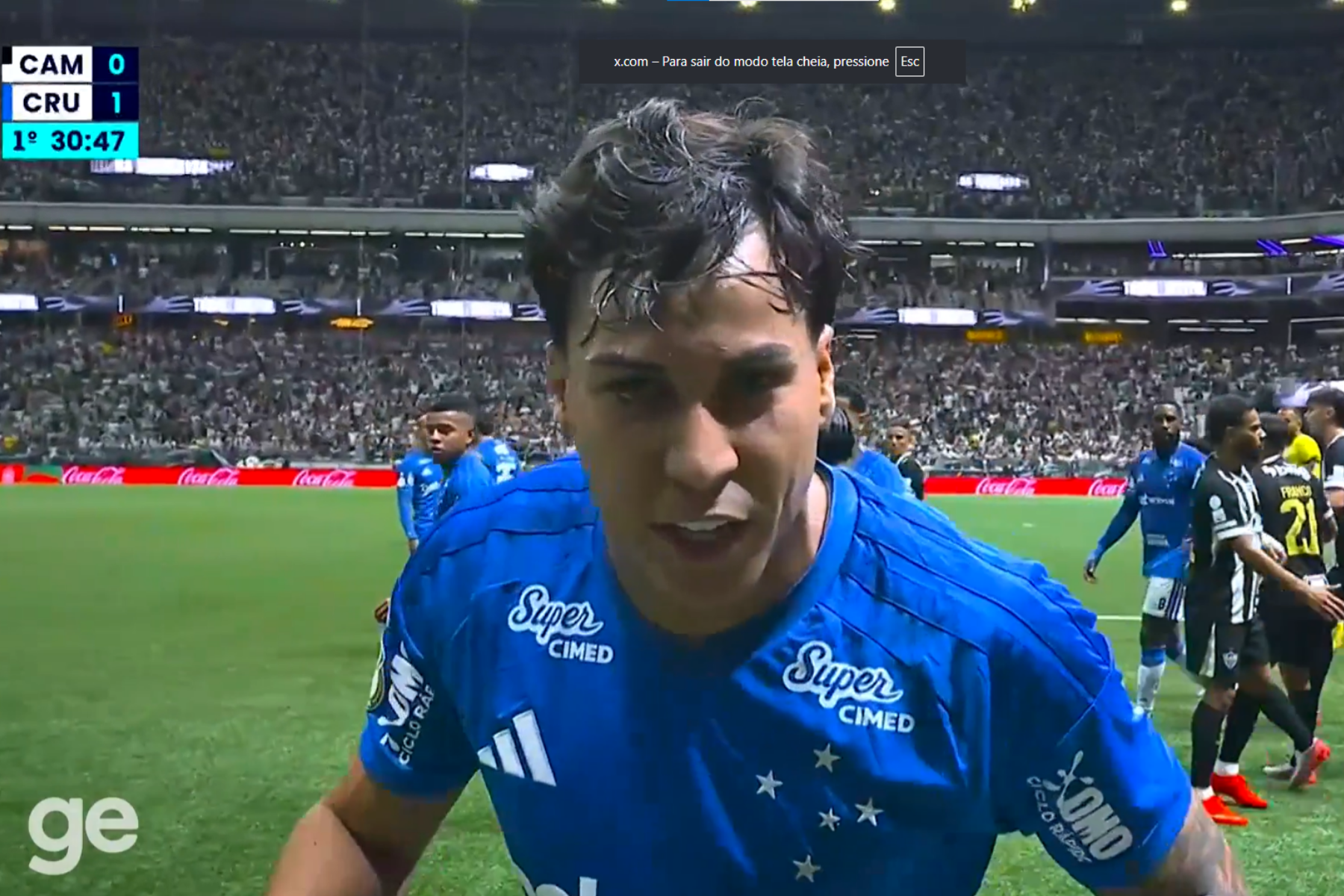 Provocou? Kaio Jorge manda recado após marcar em Atlético x Cruzeiro na Arena MRV