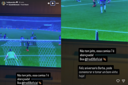 Publicação de Hulk após classificação do Galo contra o Cruzeiro • Reprodução/hulkparaiba