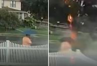 Homem é atingido por raio e sobrevive nos EUA; veja o vídeo