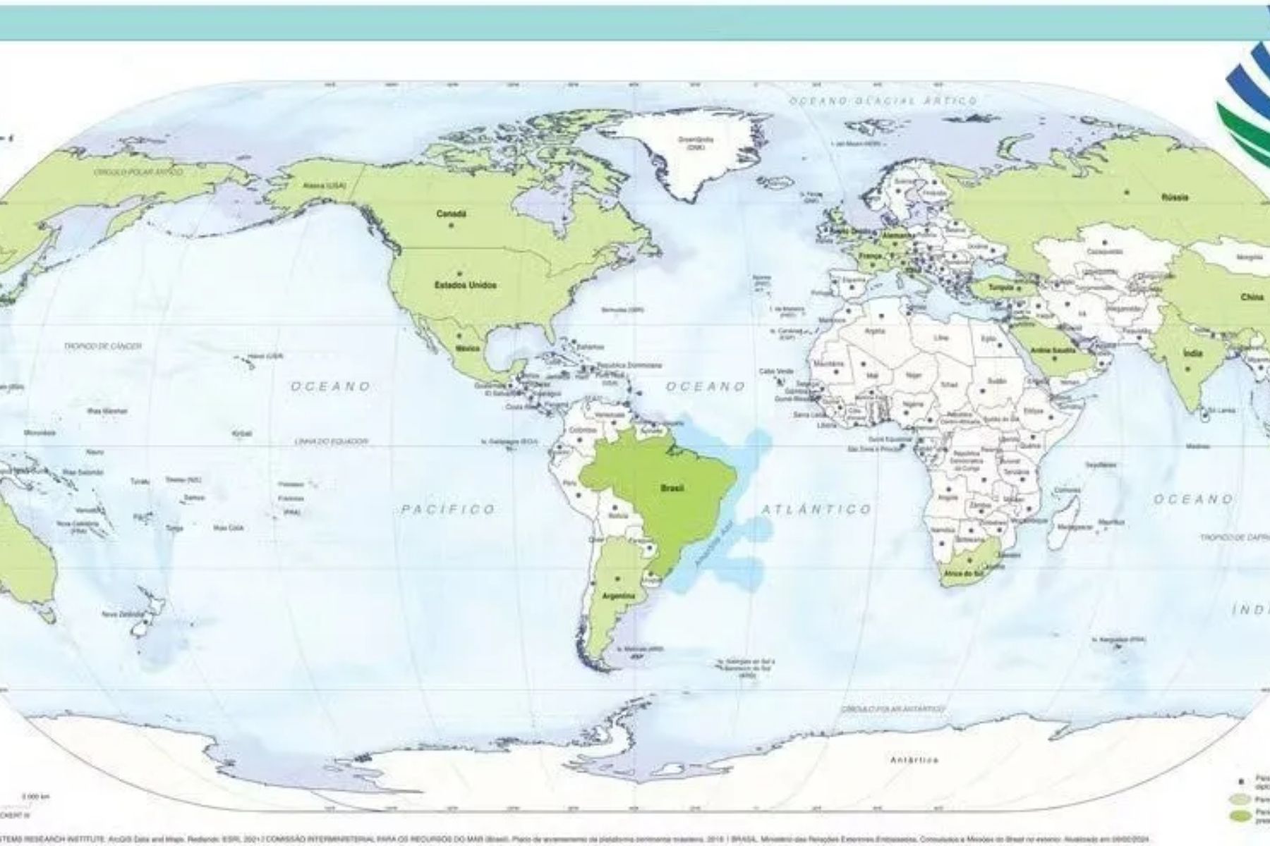 Independência do Brasil: IBGE disponibiliza novos mapas-múndi em comemoração
