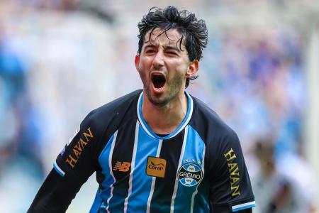 Villasanti celebra gol • Lucas Uebel/Grêmio
