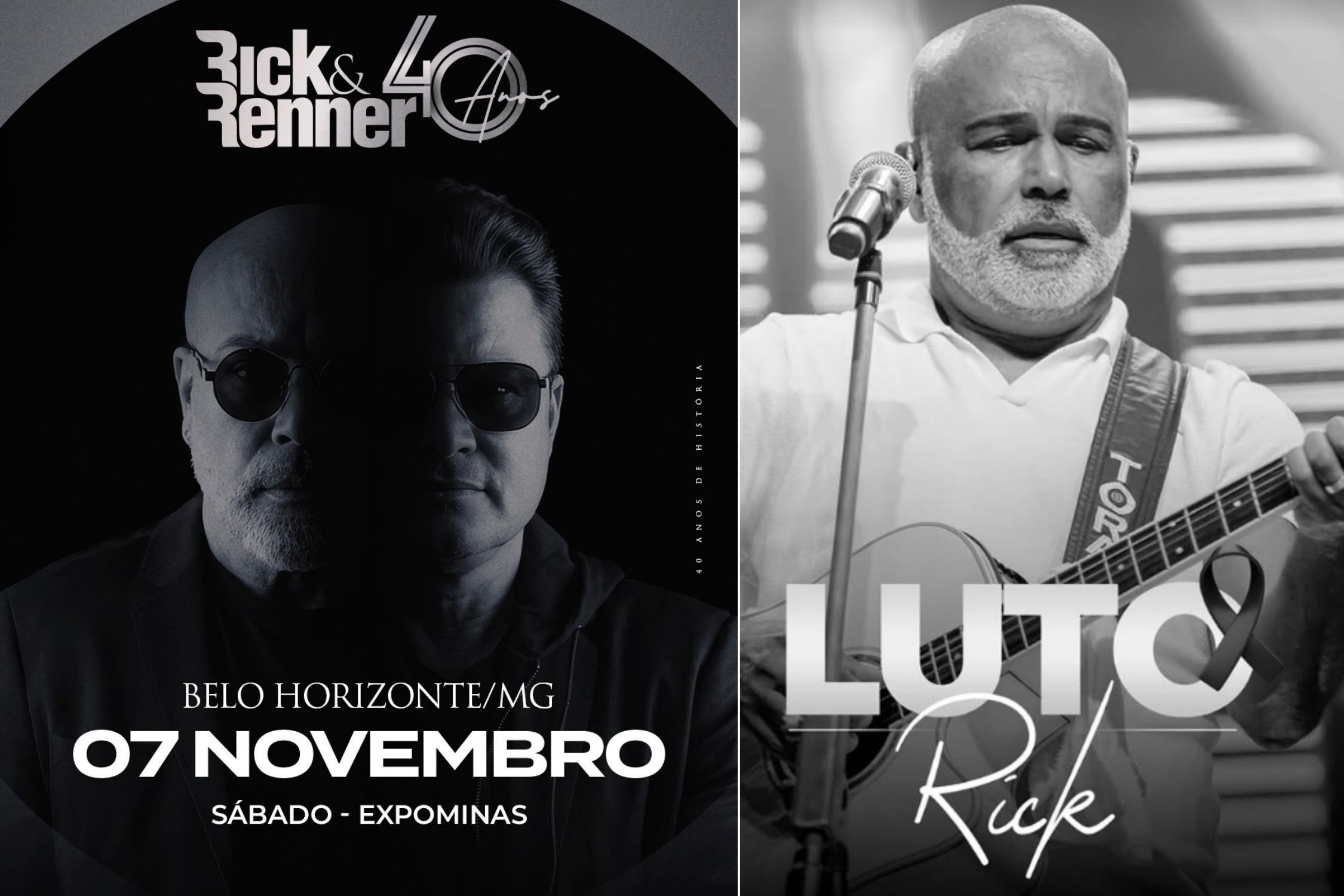Rick e Renner fariam show da 'Turnê 40 Anos' em BH, no mês de novembro
