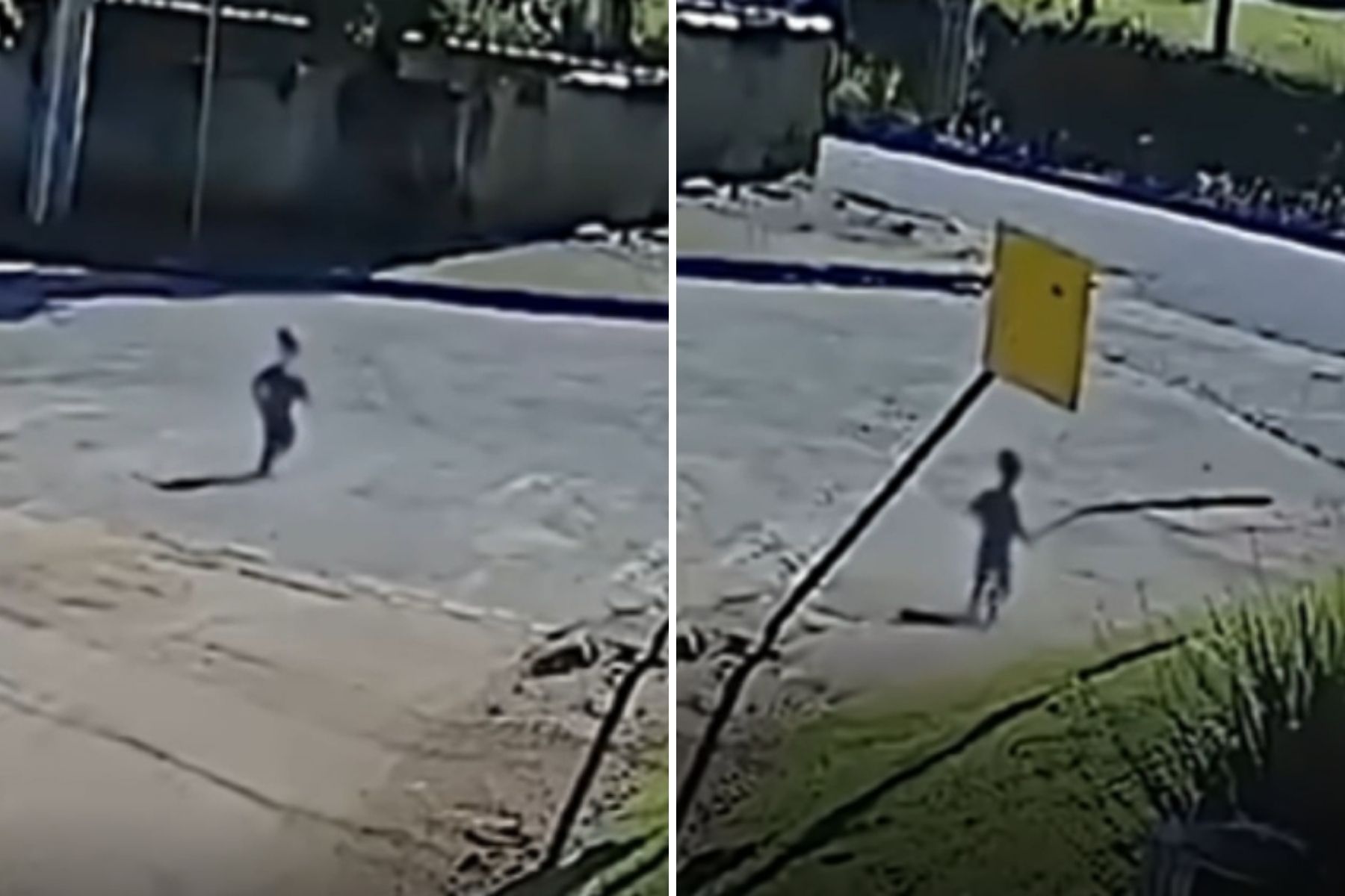 Vídeo: bebê de 1 ano e seis meses foge de creche e vai sozinho até o trabalho da mãe em SC