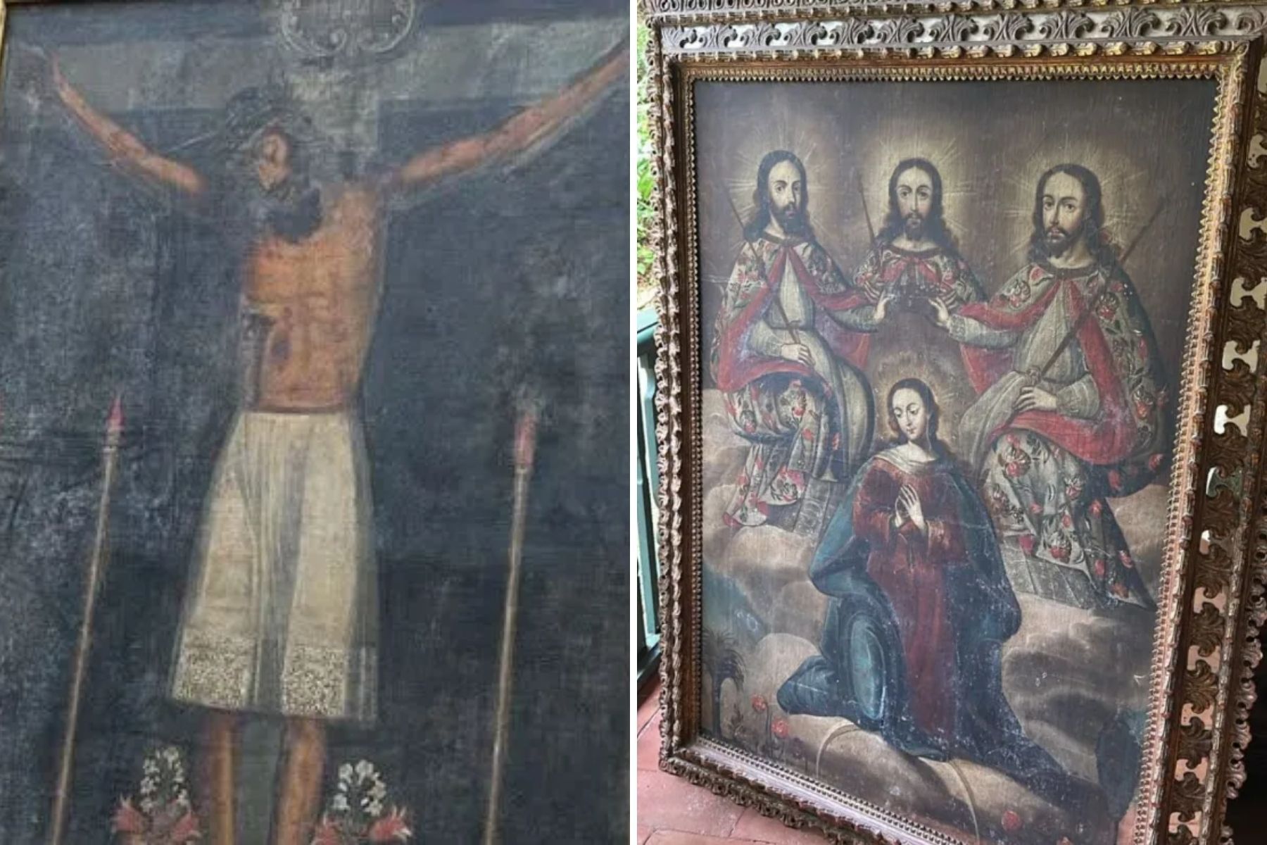 Considerado patrimônio do Peru, quadro de Jesus Cristo é recuperado no Rio