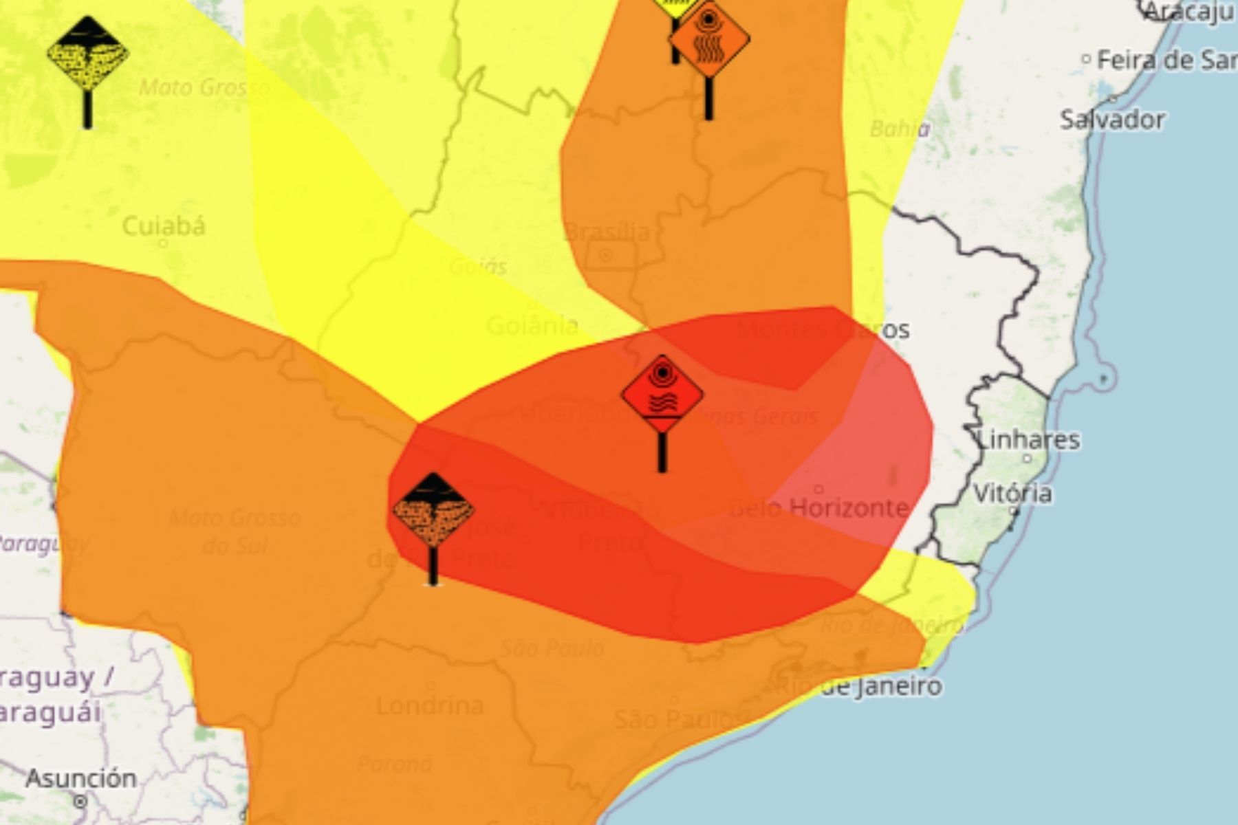Onda de calor, tempestade e granizo: MG tem combo de alertas
