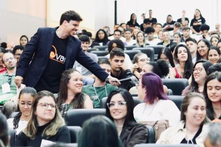 Marcos Vinícius Valente, na UFV • Arquivo