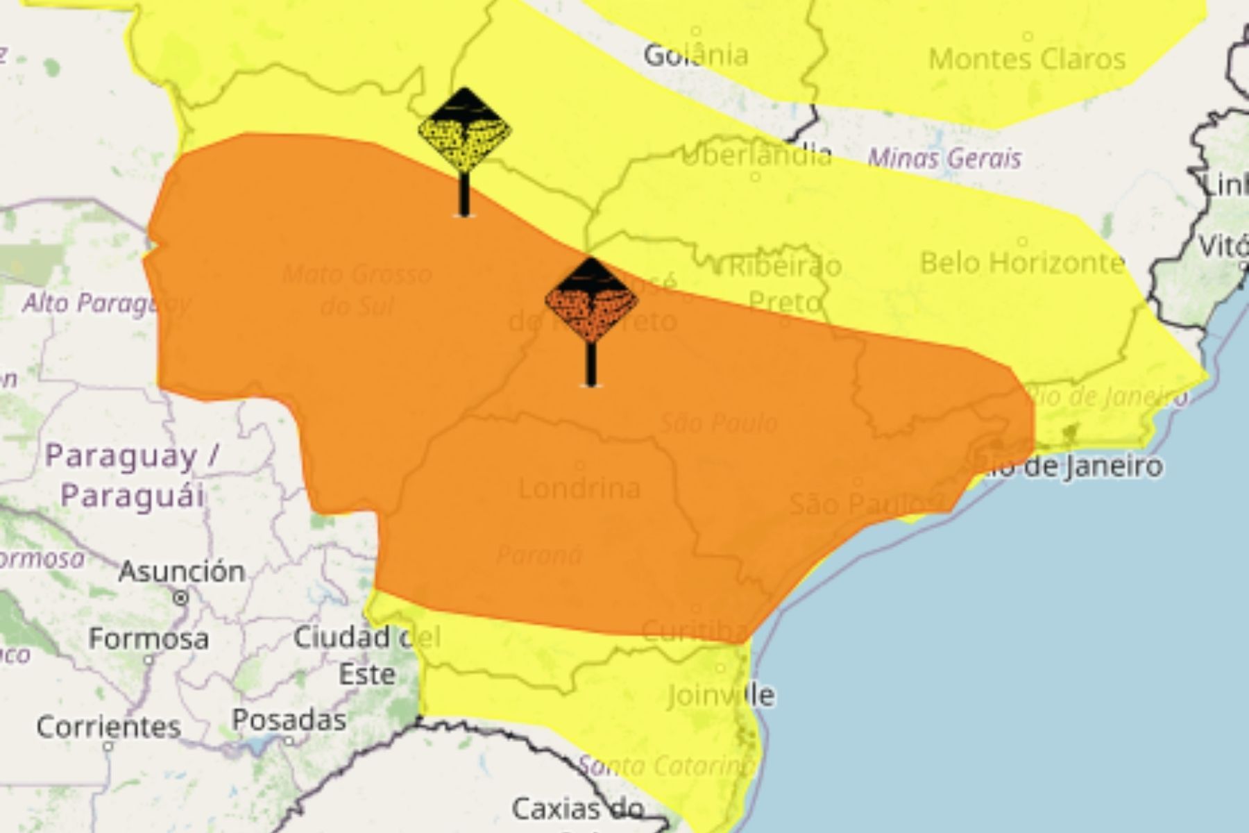 INMET emite alerta de tempestade para cidades do Paraná; veja lista