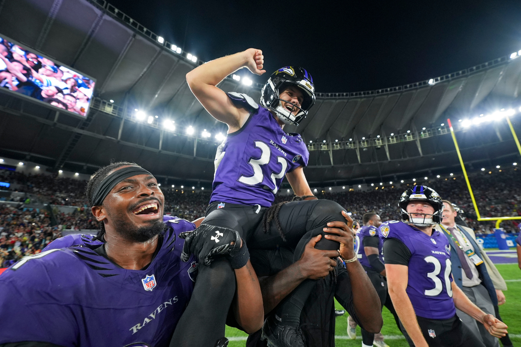Herói dos Ravens no NFL Rio Game é eleito jogador de times de especialistas da AFC