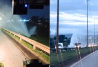 Vídeo: vazamento em tubulação atinge a BR-040, na Grande BH