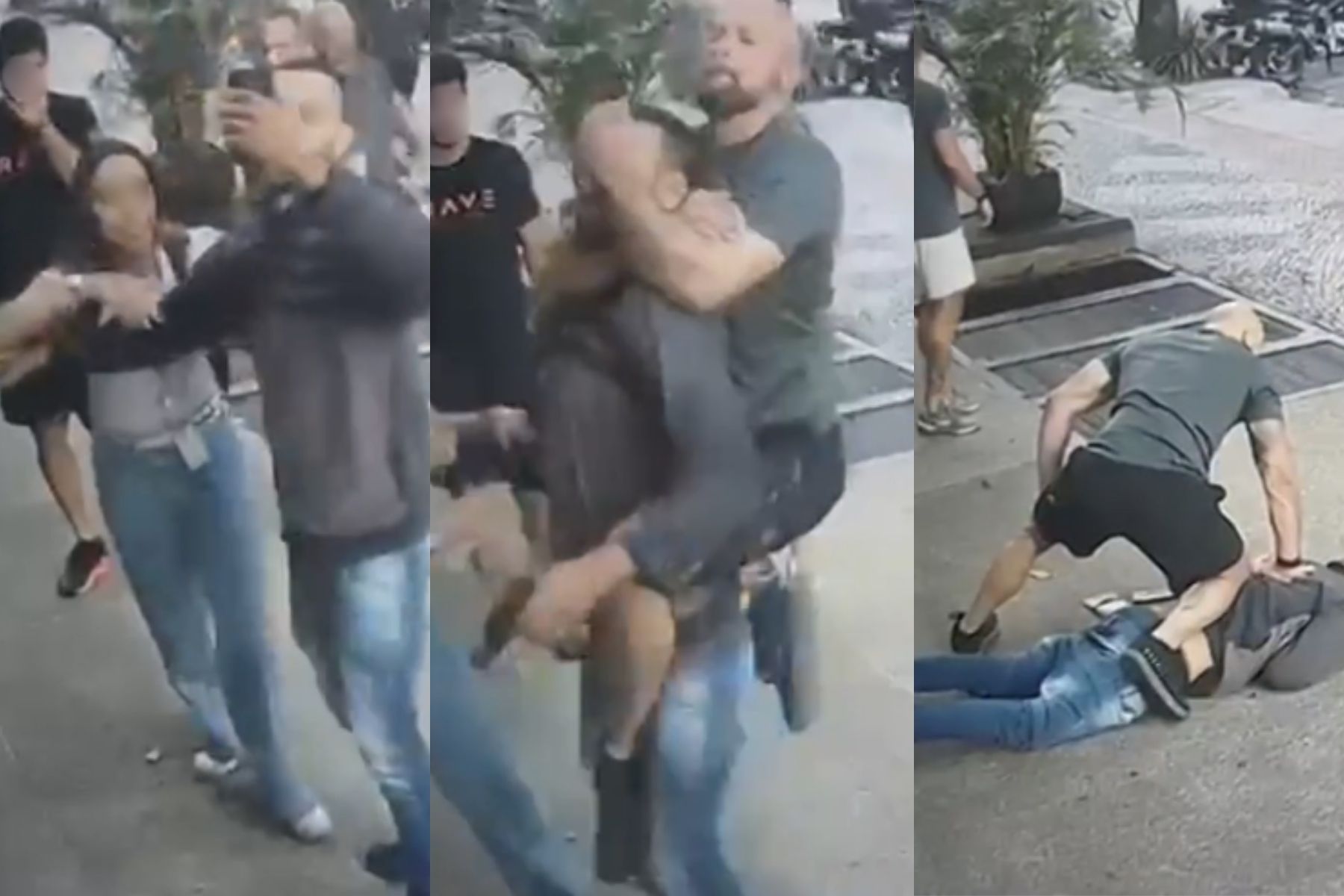 Vídeo: delegado dá mata-leão em homem que perseguia a ex na Savassi, em BH