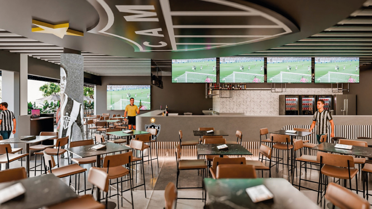 Atlético: Bar da Massa na sede de Lourdes ganha previsão para inauguração