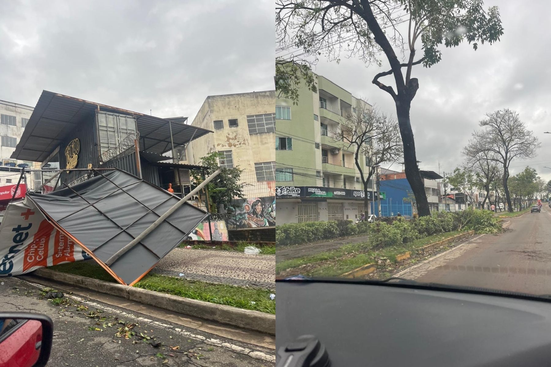 Ipatinga, no Vale do Aço, amanhece com rastro de destruição após tempestade