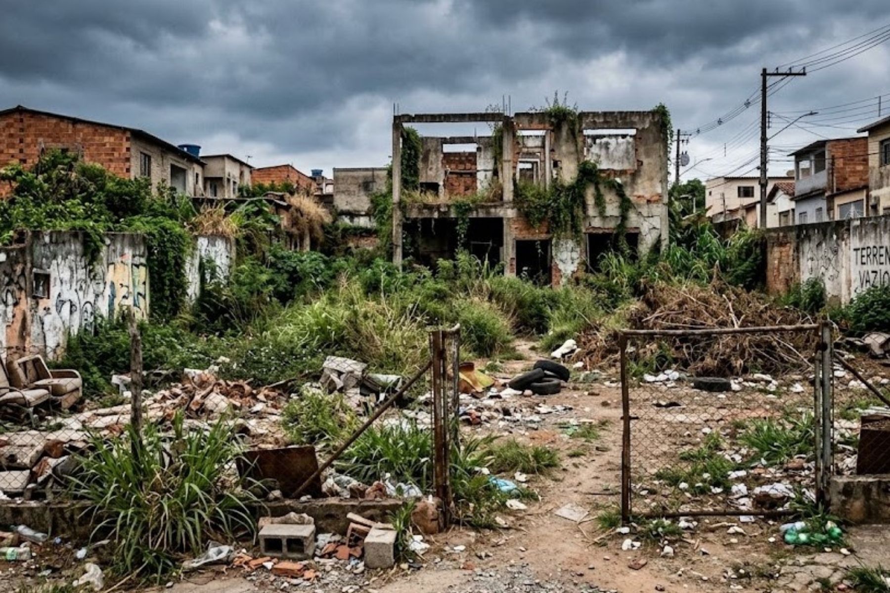 Terrenos abandonados podem virar moradias populares: o que proprietários precisam saber