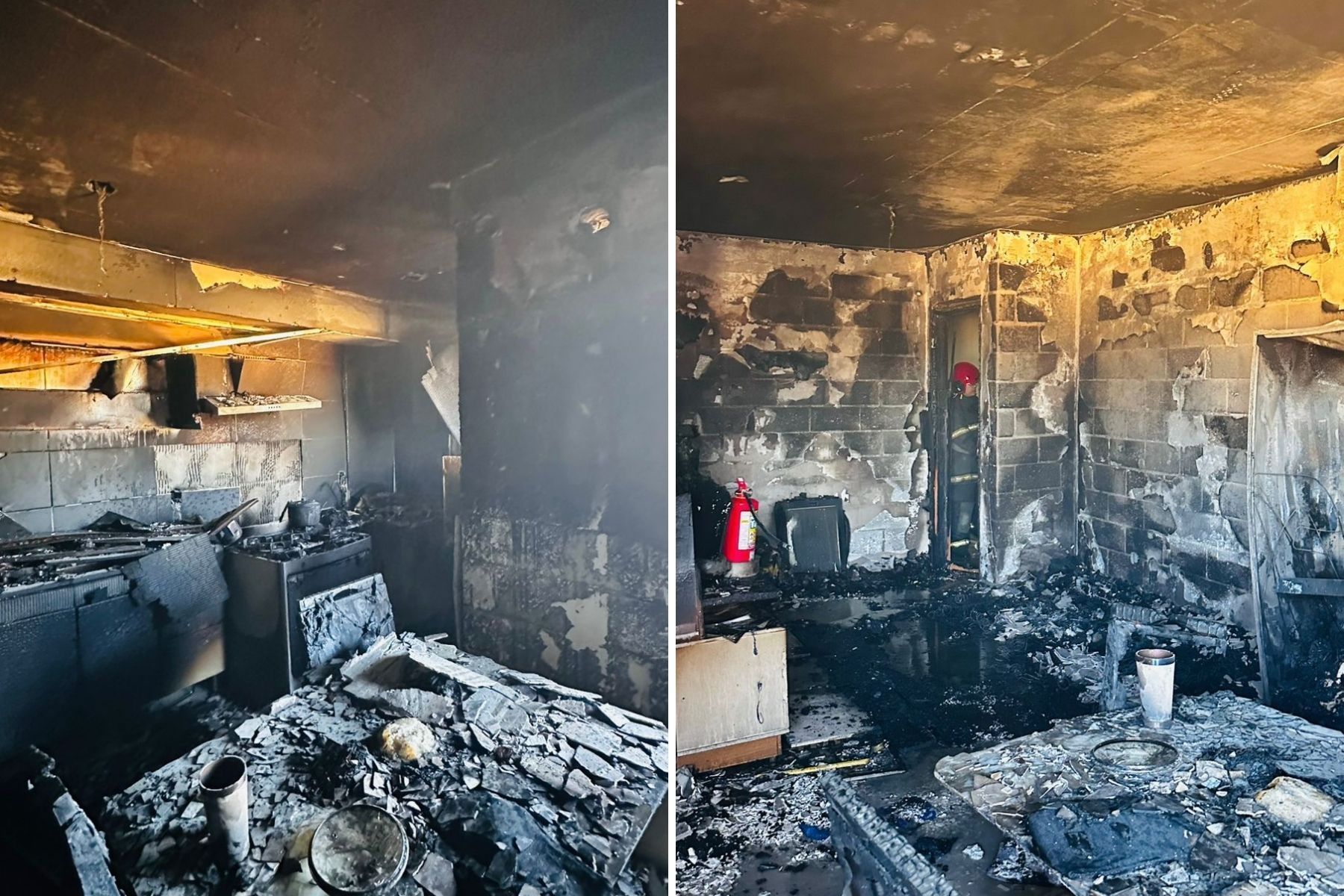 Homem provoca incêndio em apartamento, pula nu de sacada e bate carro durante fuga