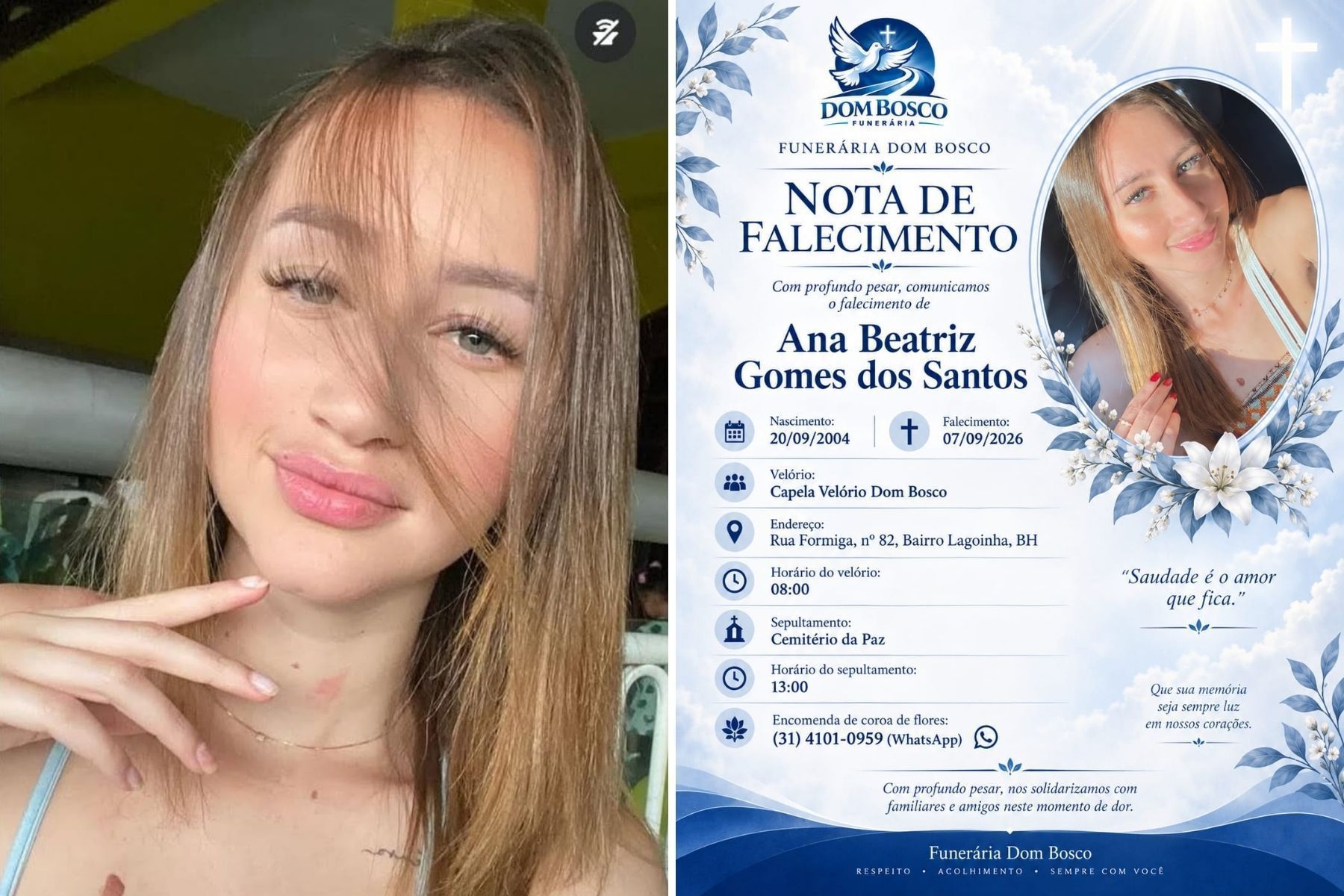 'Nunca fui fã dele', diz pai de jovem agredida e morta por ex na Grande BH