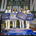 Maria Clara Pacheco vence campeã olímpica e conquista ouro no GP de Taekwondo