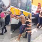 Vídeo: adolescentes com facas agridem guardas durante briga na saída de escola, em BH