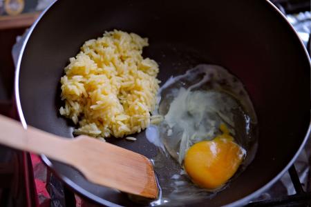 Arroz e ovo