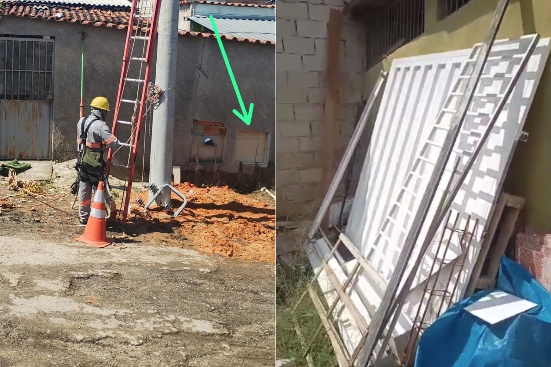 Morador se revolta após Cemig colocar poste em frente sua casa: 'como vou fazer a garagem?'