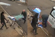 Paciente em tratamento oncológico cai de maca e fica ferida em MG; veja vídeo