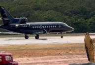 Avião particular de Neymar chega a Belo Horizonte em dia de velório do empresário Bruno Avelar