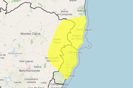 Tempestade em MG, RJ e BA: confira a lista das 182 cidades sob alerta