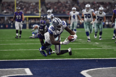 Touchdown de Dez Bryant na única vitória dos Cowboys sobre os Ravens na história • Divulgação/Dallas Cowboys
