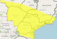 Alerta de tempestade em MG, PR, SC, SP, RJ, ES, MS : confira a lista de 52 áreas que podem ser afetadas