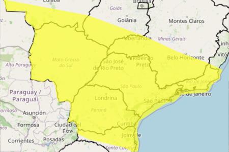 Alerta de tempestade: confira a lista de 52 áreas que podem ser afetadas