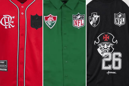 Flamengo, Fluminense e Vasco têm coleções com a NFL