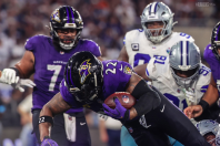 NFL Rio Game: Lamar brilha, e Ravens vencem Cowboys no último segundo no Maracanã
