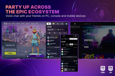 Novo chat de voz integrado da Epic Games