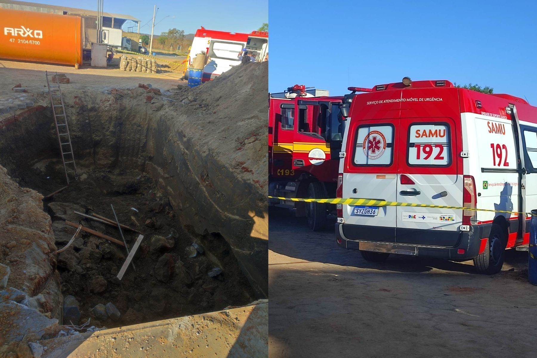 Homem morre soterrado em desmoronamento em Nova Porteirinha-MG