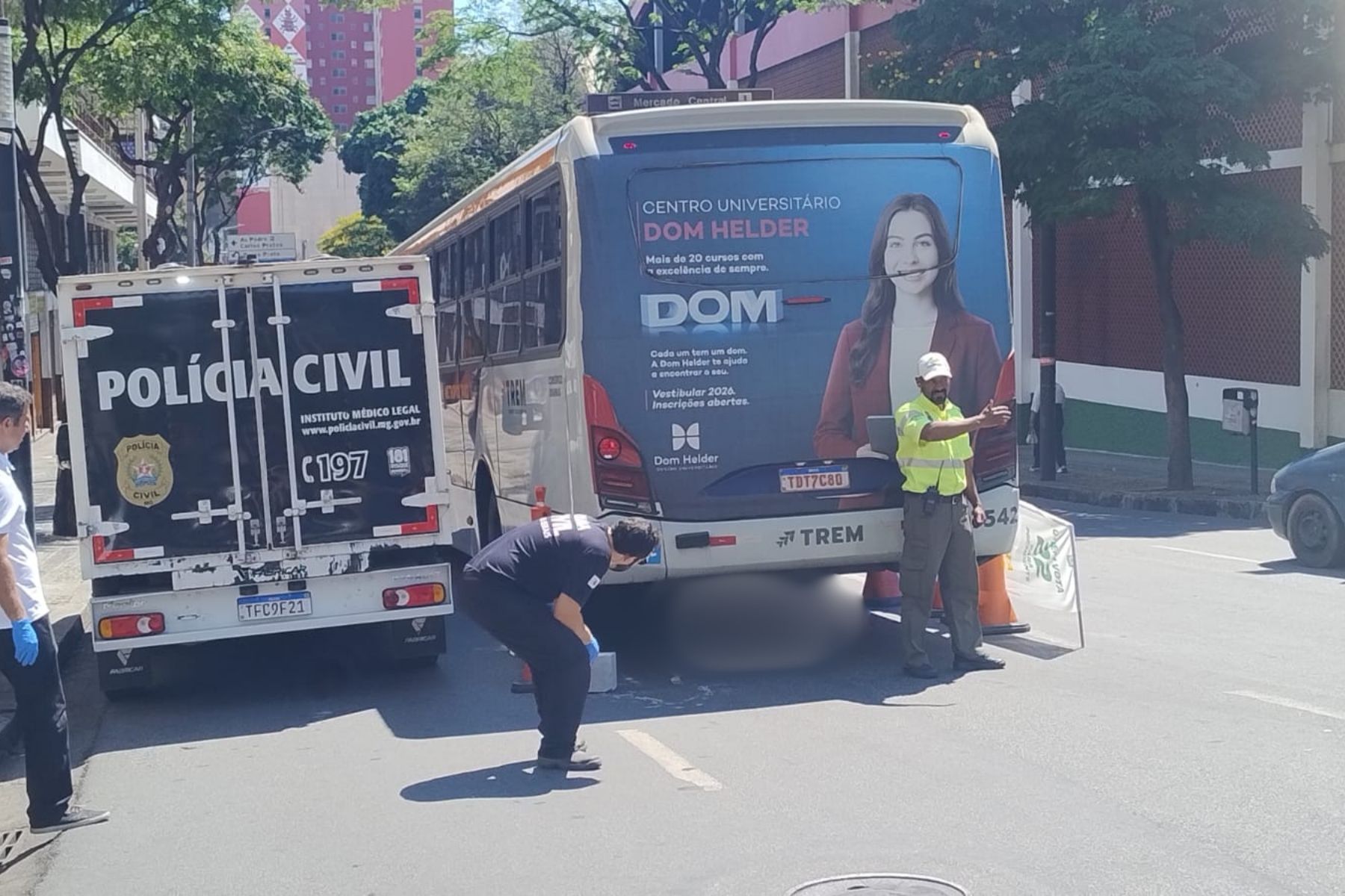 Idoso morre após ser atropelado por ônibus no centro de BH