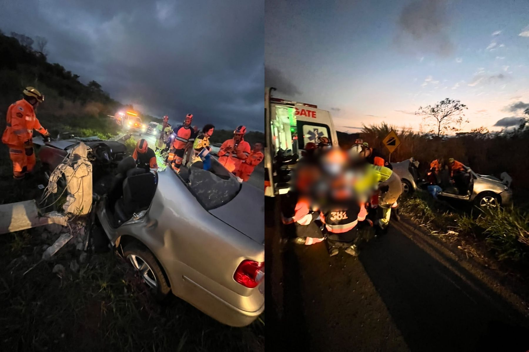 BR-381: vítima de acidente é tenente-coronel da PM; estado de saúde é grave